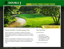 Tablet Screenshot of doublejlandscaping.com